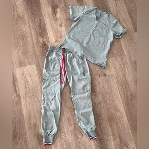 Mediclo womens stone blue Scrub Set